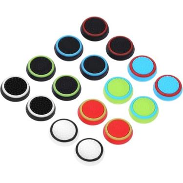 Imagem de Sowist- Obeka compatível com 8 pares de capas de silicone para joystick analógico, capa de substituição para controle de joystick PS4 PS3 PS2 Xbox One Xbox 360 Wi