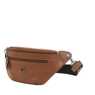 Imagem de Pochete De Couro Feminina Com Bolso Mariart Dani