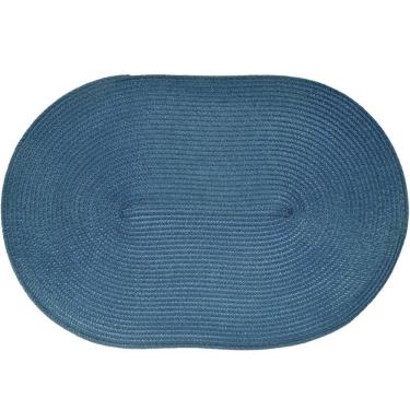 Imagem de Kit 10 Americano Requinte Liso Para Mesa Oval 30x45cm Navy