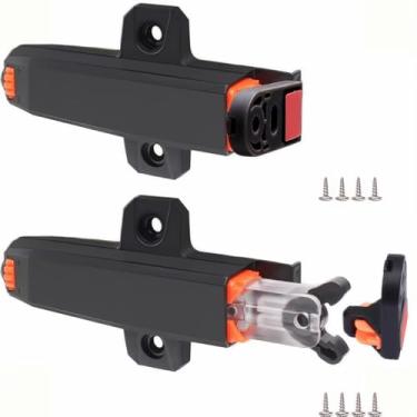 Imagem de Fecho automático para abrir ferragens de armário CBRIVE pacote com 2 travas de empurrar para abrir porta pesada trava de empurrar para porta escondida gaveta puxar toque trava ponta de bloqueio no