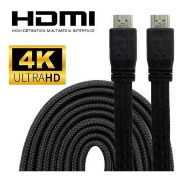 Imagem de Cabo Hdmi 4k Ultra Hd 3d Reforçado Tv/Notebook/Video Game 5 Metros - T