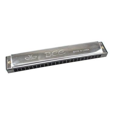 Imagem de Gaita Csr Bee Harmonica 24 Furos Cromada 96 Vozes 