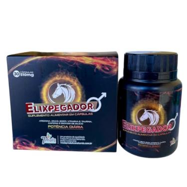 Imagem de Elixpegador, Suplemento Alimentar 510mg, 30 Cápsulas, com Arginina, Zinco, Boro, Vitamina E, Taurina