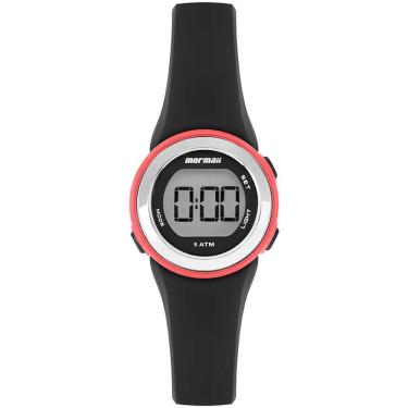 Imagem de Relógio MORMAII feminino digital rosa preto MO0964/8T