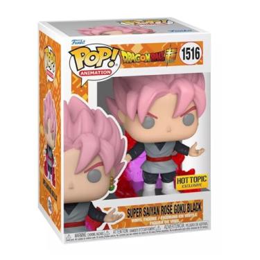 Imagem de Funko Dragon Ball Super Pop! Super Saiyajin Rose Goku Black Glow in The Dark Boneco de vinil 1516 com protetor pop