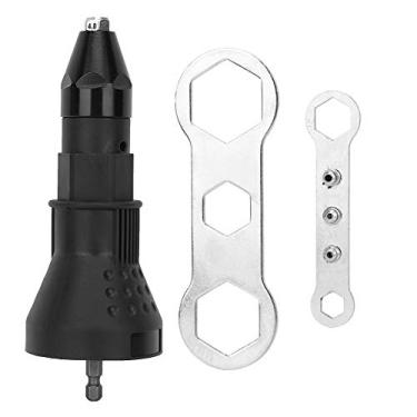 Imagem de Zerodis Acessório de Armas de Rebite, Porca de Porca Portátil Adaptador de Perfuração Sem Fio para Carpintar (BLACK)