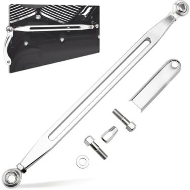 Imagem de HAZAWA Alavanca de câmbio da haste de câmbio compatível com Harley Davidson Road King Touring Softail Dyna Street Glide 1986-2024 (slot longo, cromado)