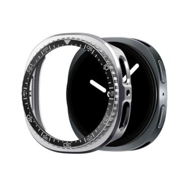 Imagem de Spigen Bezel Tune Pro (mergulhador) projetado para Samsung Galaxy Watch 8 44 mm protetor de anel bisel com capa (2025) - Preto