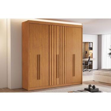 Imagem de Guarda Roupa Casal 6 Portas (2 Ripadas) E 6 Gavetas Portugal Cinamomo - Conquista