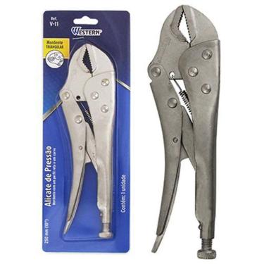 Imagem de Alicate De Pressao Mordente Triangular 10`` Na Cartela