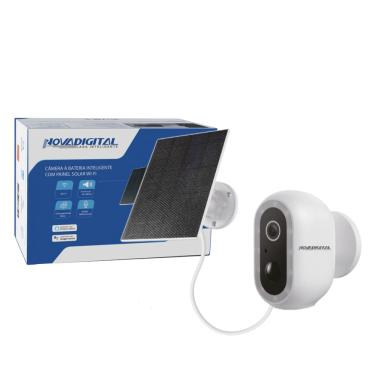 Imagem de Camera De Segurança Inteligente Com Bateria e Painel solar Compativel Alexa Google Home CS-BTS-PRO