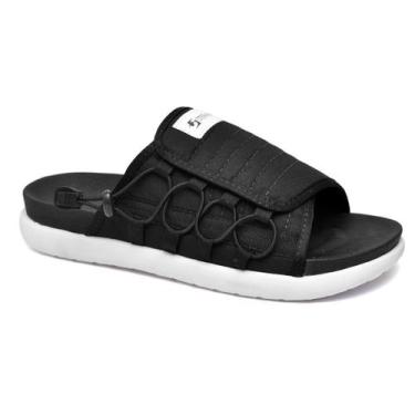 Imagem de Chinelo Masculino Slide Stefanini 2.0 Asuna Conforto Premium, Preto, 4