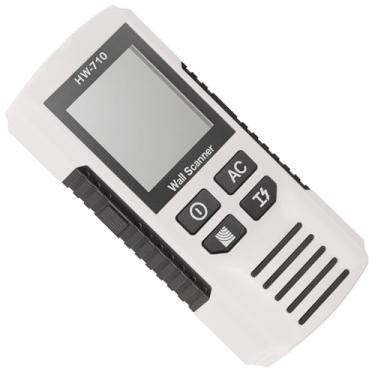 Imagem de Scanner de parede para localizador de pinos, ferramenta de detecção de pinos 5 em 1 com visor LCD e alarme de áudio, sensor de parafuso de parede portátil preciso com chip inteligente inteligente