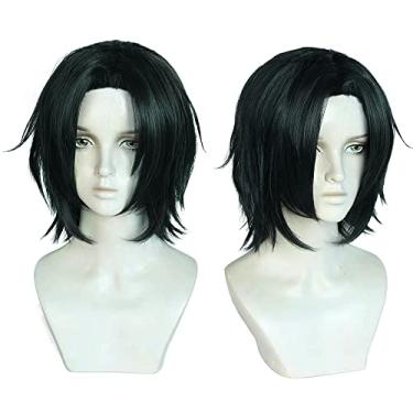 Imagem de magic acgn Daily life Peruca preta de cabelo curto cosplay anime personagem peruca