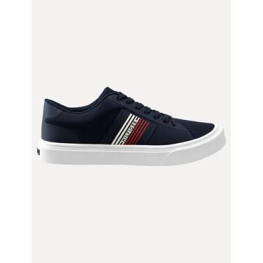 Imagem de Tênis Tommy Hilfiger Masculino New Malcolm Azul Marinho, 40