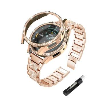 Imagem de Pulseira De Diamante Em Aço Inoxidável Para Mulheres, Estojo De Metal 