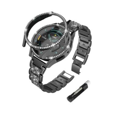 Imagem de Pulseira De Diamante Em Aço Inoxidável Para Mulheres, Estojo De Metal 