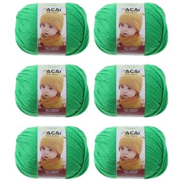 Imagem de Fio macio para bebê, 30% alpaca 70% poliéster, hipoalergênico, lavável, lavável na máquina, lã de bebê, ideal para tricô, crochê, cobertores de bebê, roupas e acessórios para recém-nascidos, 50 g por