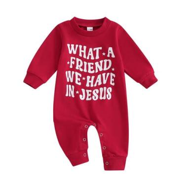 Imagem de Roupa de Natal para bebês, macacão MozikQin, de 12 a 18 meses, unissex