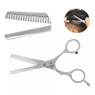 Imagem de Tesoura Profissional Desfiadeira 5,5pol FS524 - Aço Inox 304