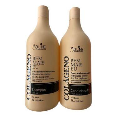 Imagem de Kit Shampoo E Condicionador Colágeno 3d Line - 2lt