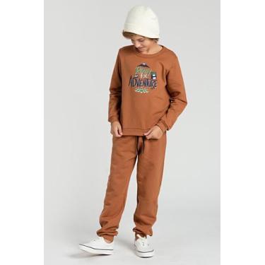 Imagem de Conjunto Infantil de Moletom Caramelo Aventureiro - Vida Costeira Ofic