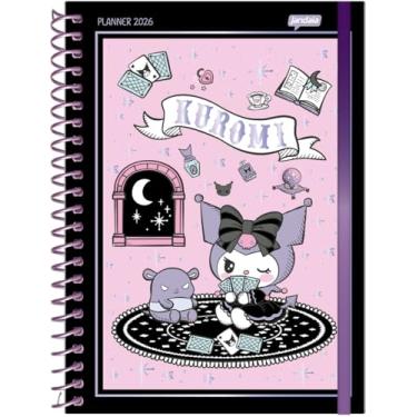Imagem de Jandaia - Planner Espiral 175X242mm CD 160Pgs Kuromi Janela 2026 FSC