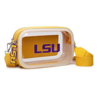 Imagem de Montana West X Bolsa transparente NCAA para eventos de estádio para mulheres e homens, Lsu-amarelo, Esportes