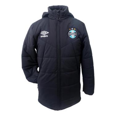 Imagem de Parka Jaqueta Grêmio Viagem Umbro 2023 Preto-Masculino