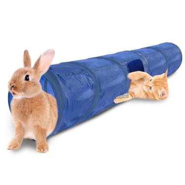 Imagem de SunGrow Cat & Bunny Tunnel for Indoors, Connect Cat Tree, Hideaway Toys & Accessories Encourage Exercise for Dwarf Rabbits, Ferrets, Kitty, Guinea Pig,