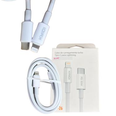 Imagem de Cabo Carregador Turbo Tipo-c Para Lightning iPhone Kd-26