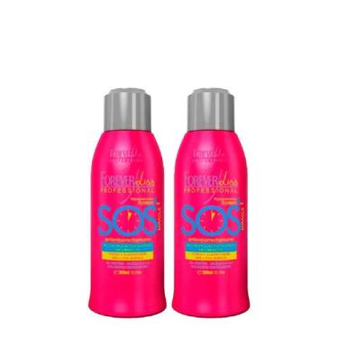 Imagem de Kit Reconstrutor SOS Antiemborrachamento2x300ml Forever Liss - Forever