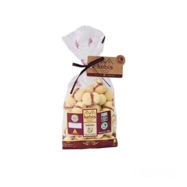 Imagem de Biscoito Caseiro Beijinho Goiaba Fruta Natural 200g Kebis - KEBIS BISC