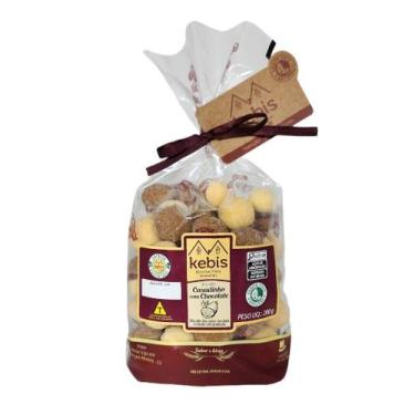 Imagem de Biscoito Caseiro Casadinho com Chocolate Goiaba Fruta Natural 200g Keb
