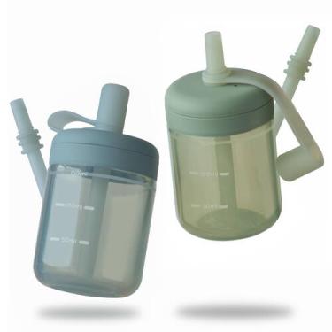 Imagem de Training Cup Moonkie Silicone Straw 150 ml 6 meses+2 pacotes