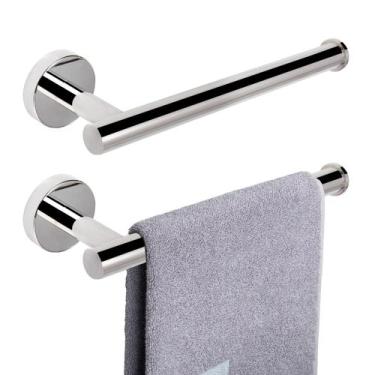 Imagem de Suporte de toalha de mão NearMoon Thicken em aço inoxidável 23 cm