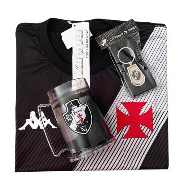 Imagem de Kit Vasco Da Gama Oficial - Camisa Diagonal + Caneca + Chaveiro - Masculino-Masculino