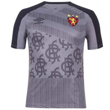 Imagem de Camisa Masculina Sport Recife Umbro Treino 2022 Cinza-Masculino