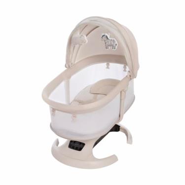 Imagem de Mastela Cadeira Bebê Balanço Automático Moisés Multimotion Infiniorbit Bluetooth, Músical, Bege - Até 15 kg