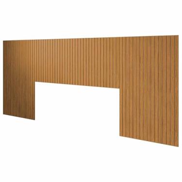 Imagem de Cabeceira Ripada para Cama Casal, Queen e King em MDF 253x106cm Autoadesiva - LH Móveis