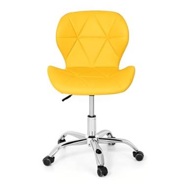 Imagem de Cadeira De Escritorio Office Eiffel Slim Base Giratoria (Amarelo)