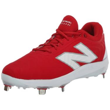 Imagem de New Balance Tênis feminino FuelCell Fuse V4 Metal Softball, Equipe vermelho/branco óptico, 13