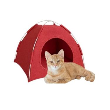 Imagem de Cabana Para Gatos E Cachorros | Tenda E Toca Para Pets | Casinha PortáTil | RefúGio Aconchegante(Macho)