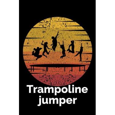 Imagem de Trampoline jumper: Retro Gymnast Gymnastics Blank Lined Journal Notebook Diary