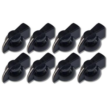Imagem de Kit 8 Knob Chicken Head Amplificador Pedal Abs Preto