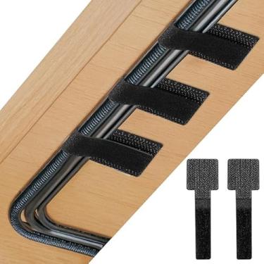 Imagem de Organizador de cabos de 10 peças - Artefato de armazenamento de cabos de dados para computador de mesa - Fixador de roteamento de cabos de rede de fio de abraçadeira