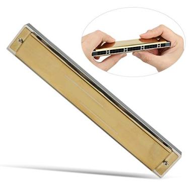 Imagem de Gaita para Profissão e Iniciantes - Bocal Polifônico de 24 Buracos Com Placa de Base 0,2mm B (G)