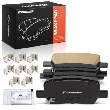 Imagem de A-Premium Conjunto de pastilhas de freio a disco de cerâmica traseiras compatível com modelos Kia e Hyundai - Sorento 2021-2023, Carnaval 2022-2023, Santa Fe 2021-2023, Santa Cruz 2022-2023, 4 peças