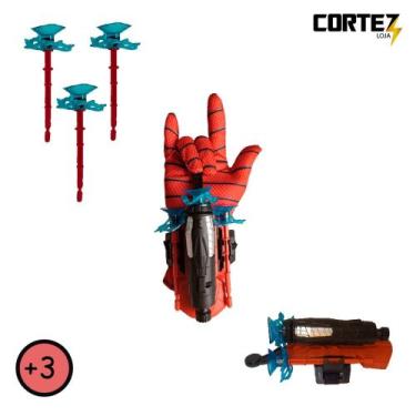 Imagem de Brinquedo Luva Lançador Teia Do Homem-Aranha Luva De Herói Com Bala Fl