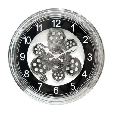 Imagem de Relógio de parede Industrial Gear 38 cm Silent Non-Ticking Quartz - yi